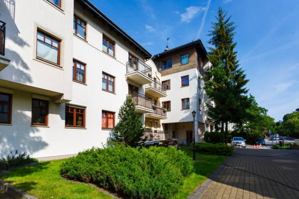 Exterior of the Karlikowski Mlyn Sopot Apartments in summer